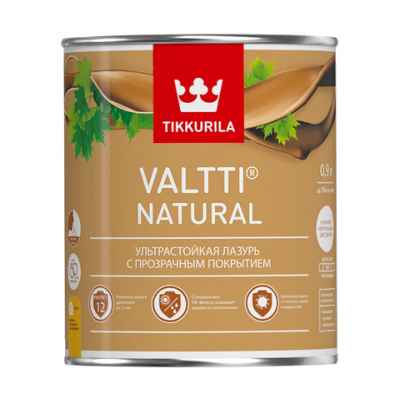 Tikkurila Valtti Natural ультростойкая лазурь с прозрачным покрытием (9л)